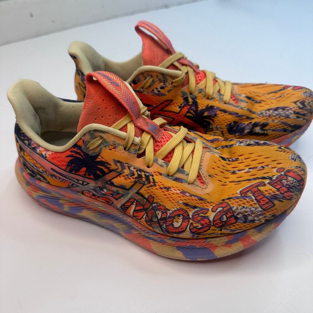 ASICS Noosa Tri 14 Tropical Orange Pop Blazing Coral Sneakers - Picture 2 of 6